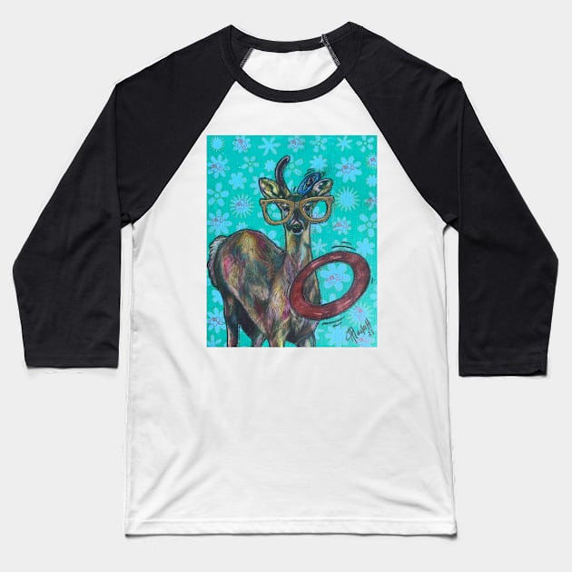 Deer games Baseball T-Shirt by Artladyjen